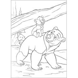 Zeichnungen zum Ausmalen: Brother Bear - Kostenlose Malvorlagen zum Ausdrucken