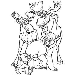 Malvorlage: Brother Bear (Animationsfilme) #210106 - Kostenlose Malvorlagen zum Ausdrucken