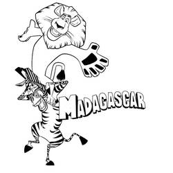 Malvorlage: Madagascar (Animiert) (Animationsfilme) #209751 - Kostenlose Malvorlagen zum Ausdrucken