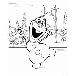 Zeichnungen zum Ausmalen: Olaf - Kostenlose Malvorlagen zum Ausdrucken