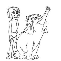 Zeichnungen zum Ausmalen: The Jungle Book - Kostenlose Malvorlagen zum Ausdrucken