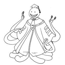 Zeichnungen zum Ausmalen: Assassination Classroom - Kostenlose Malvorlagen zum Ausdrucken