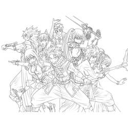 Zeichnungen zum Ausmalen: Fairy Tail - Kostenlose Malvorlagen zum Ausdrucken