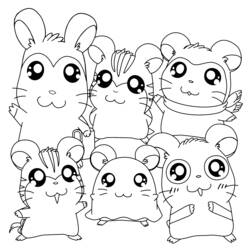 Malvorlage: Hamtaro (Anime und Manga) #40149 - Kostenlose Malvorlagen zum Ausdrucken