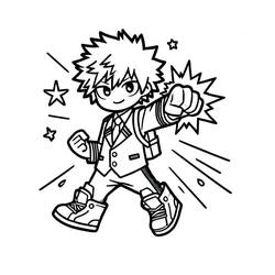 Malvorlage: Katsuki Bakugo (Anime und Manga) #217084 - Kostenlose Malvorlagen zum Ausdrucken