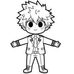 Malvorlage: Katsuki Bakugo (Anime und Manga) #217085 - Kostenlose Malvorlagen zum Ausdrucken