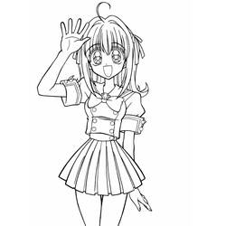 Zeichnungen zum Ausmalen: Mermaid Melody: Pichi Pichi Pitch - Kostenlose Malvorlagen zum Ausdrucken