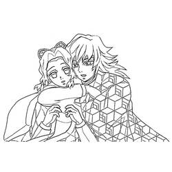 Zeichnungen zum Ausmalen: Shinobu Kocho - Kostenlose Malvorlagen zum Ausdrucken