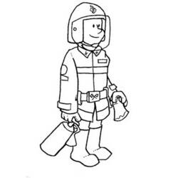 Malvorlage: Feuerwehrmann (Berufe und Karrieren) #105515 - Kostenlose Malvorlagen zum Ausdrucken
