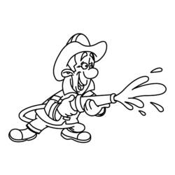 Malvorlage: Feuerwehrmann (Berufe und Karrieren) #105665 - Kostenlose Malvorlagen zum Ausdrucken