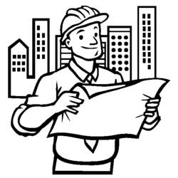 Malvorlage: Handwerker (Berufe und Karrieren) #90249 - Kostenlose Malvorlagen zum Ausdrucken