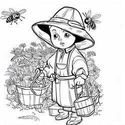 Malvorlage: Imker (Berufe und Karrieren) #189936 - Kostenlose Malvorlagen zum Ausdrucken