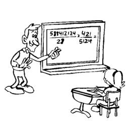 Malvorlage: Lehrer (Berufe und Karrieren) #94268 - Kostenlose Malvorlagen zum Ausdrucken