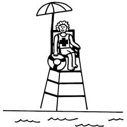 Malvorlage: Rettungsschwimmer (Berufe und Karrieren) #205620 - Kostenlose Malvorlagen zum Ausdrucken