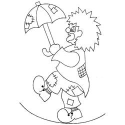 Zeichnungen zum Ausmalen: Seiltänzer - Kostenlose Malvorlagen zum Ausdrucken