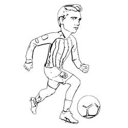 Zeichnungen zum Ausmalen: Antoine Griezmann - Kostenlose Malvorlagen zum Ausdrucken