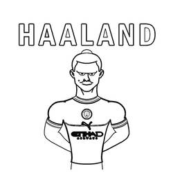 Malvorlage: Erling Haaland (Berühmte personen) #187081 - Kostenlose Malvorlagen zum Ausdrucken