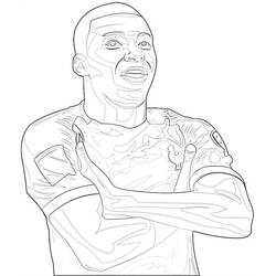 Malvorlage: Kylian Mbappe (Berühmte personen) #174690 - Kostenlose Malvorlagen zum Ausdrucken
