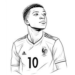 Malvorlage: Kylian Mbappe (Berühmte personen) #218354 - Kostenlose Malvorlagen zum Ausdrucken