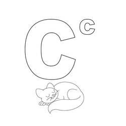 Malvorlage: Buchstabe C (Buchstaben und Alphabet) #194569 - Kostenlose Malvorlagen zum Ausdrucken