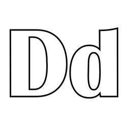 Malvorlage: Buchstabe D (Buchstaben und Alphabet) #194588 - Kostenlose Malvorlagen zum Ausdrucken