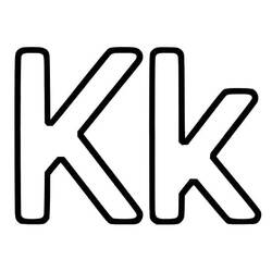 Malvorlage: Buchstabe K (Buchstaben und Alphabet) #194676 - Kostenlose Malvorlagen zum Ausdrucken