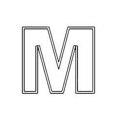 Malvorlage: Buchstabe M (Buchstaben und Alphabet) #194696 - Kostenlose Malvorlagen zum Ausdrucken