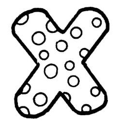 Zeichnungen zum Ausmalen: Buchstabe X - Kostenlose Malvorlagen zum Ausdrucken
