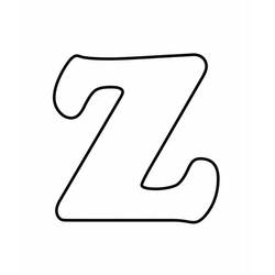 Zeichnungen zum Ausmalen: Buchstabe Z - Kostenlose Malvorlagen zum Ausdrucken