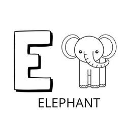 Zeichnungen zum Ausmalen: Tier Alphabet - Kostenlose Malvorlagen zum Ausdrucken