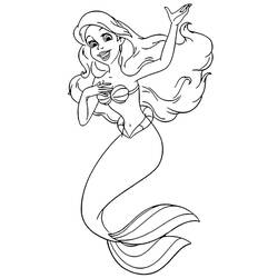 Malvorlage: Arielle (Cartoon-Charaktere) #178417 - Kostenlose Malvorlagen zum Ausdrucken