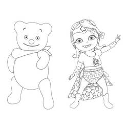Zeichnungen zum Ausmalen: Baby Lilly - Kostenlose Malvorlagen zum Ausdrucken