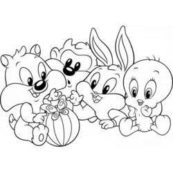 Malvorlage: Baby Looney Tunes (Cartoon-Charaktere) #26565 - Kostenlose Malvorlagen zum Ausdrucken