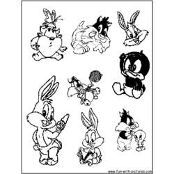 Malvorlage: Baby Looney Tunes (Cartoon-Charaktere) #26695 - Kostenlose Malvorlagen zum Ausdrucken