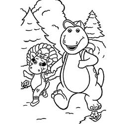 Malvorlage: Barney (Cartoon-Charaktere) #203016 - Kostenlose Malvorlagen zum Ausdrucken