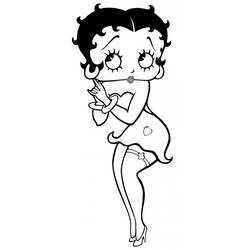 Malvorlage: Betty Boop (Cartoon-Charaktere) #25978 - Kostenlose Malvorlagen zum Ausdrucken