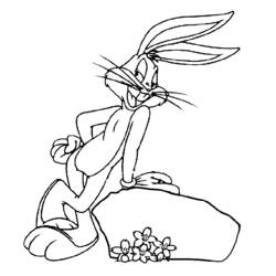 Malvorlage: Bugs Bunny (Cartoon-Charaktere) #26325 - Kostenlose Malvorlagen zum Ausdrucken