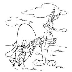Malvorlage: Bugs Bunny (Cartoon-Charaktere) #26355 - Kostenlose Malvorlagen zum Ausdrucken