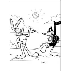 Malvorlage: Bugs Bunny (Cartoon-Charaktere) #26366 - Kostenlose Malvorlagen zum Ausdrucken