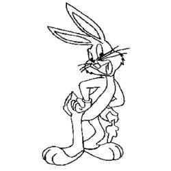 Malvorlage: Bugs Bunny (Cartoon-Charaktere) #26368 - Kostenlose Malvorlagen zum Ausdrucken