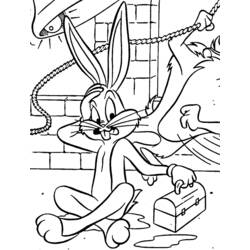 Malvorlage: Bugs Bunny (Cartoon-Charaktere) #26419 - Kostenlose Malvorlagen zum Ausdrucken