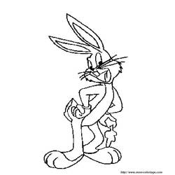 Malvorlage: Bugs Bunny (Cartoon-Charaktere) #26474 - Kostenlose Malvorlagen zum Ausdrucken