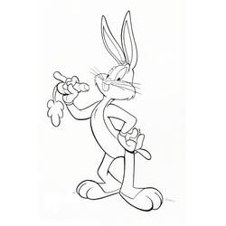 Malvorlage: Bugs Bunny (Cartoon-Charaktere) #26483 - Kostenlose Malvorlagen zum Ausdrucken