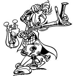 Zeichnungen zum Ausmalen: Cacofonix - Kostenlose Malvorlagen zum Ausdrucken