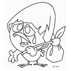 Zeichnungen zum Ausmalen: Calimero - Kostenlose Malvorlagen zum Ausdrucken