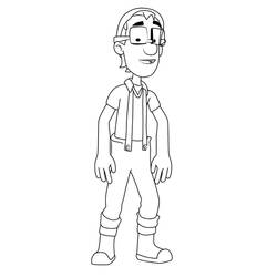 Malvorlage: Captain Turbot (Cartoon-Charaktere) #181788 - Kostenlose Malvorlagen zum Ausdrucken