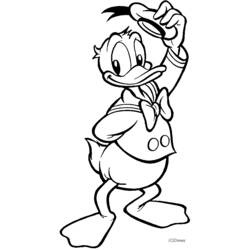Malvorlage: Donald Duck (Cartoon-Charaktere) #30118 - Kostenlose Malvorlagen zum Ausdrucken