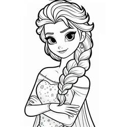 Malvorlage: Elsa (Cartoon-Charaktere) #220096 - Kostenlose Malvorlagen zum Ausdrucken