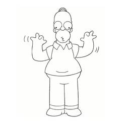 Malvorlage: Homer Simpson (Cartoon-Charaktere) #188215 - Kostenlose Malvorlagen zum Ausdrucken
