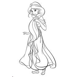 Malvorlage: Jasmine (Cartoon-Charaktere) #178635 - Kostenlose Malvorlagen zum Ausdrucken